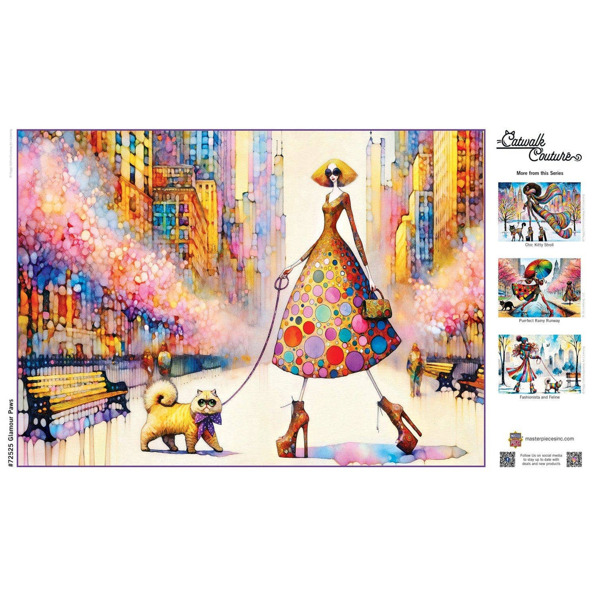 Catwalk Couture - Glamour Paws 1000 Piece Jigsaw Puzzle by Masterpieces Puzzles - Masterpieces Puzzles - Jigsaw Puzzles - The Puzzle Center