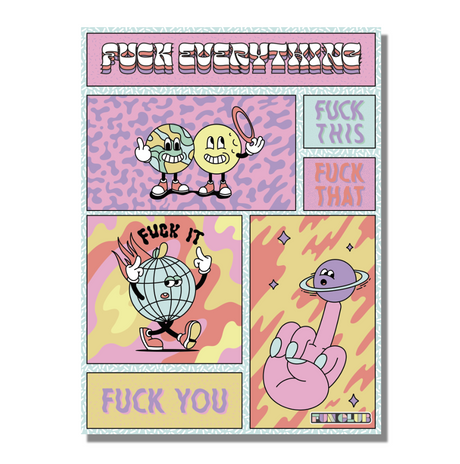 Fuck Everything Puzzle - Funny 500 Piece Jigsaw Puzzle by FUN CLUB