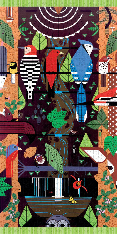 Charley Harper: Birducopia 1000 - piece Jigsaw Puzzle by Pomegranate - Pomegranate - Jigsaw Puzzles - The Puzzle Center - 