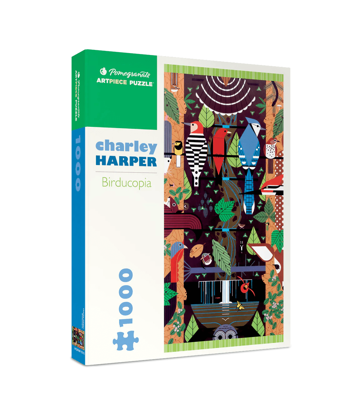 Charley Harper: Birducopia 1000 - piece Jigsaw Puzzle by Pomegranate - Pomegranate - Jigsaw Puzzles - The Puzzle Center - 