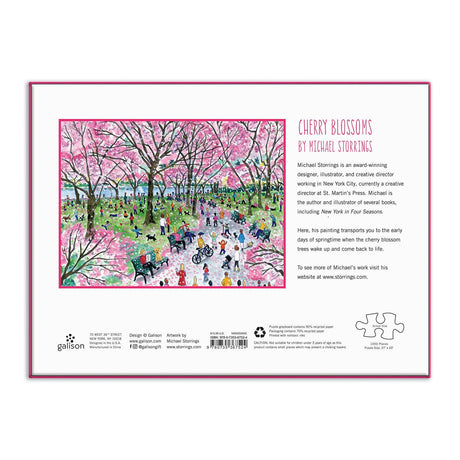 Cherry Blossoms 1000 Piece Jigsaw Puzzle by Galison and Michael Storrings - Galison - Jigsaw Puzzles - The Puzzle Center