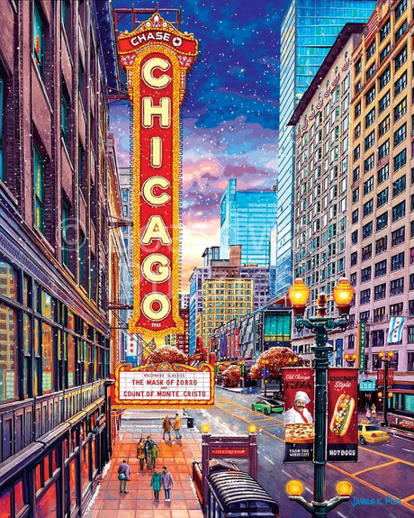 Chicago Downtown 500 Piece Puzzle by Boardwalk - Boardwalk - Jigsaw Puzzles - The Puzzle Center - 