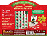 Christmas Dogs Advent Calendar by Eurographics - 24 Surprise Jigsaw Puzzles - Eurographics - Jigsaw Puzzles - The Puzzle Center - 