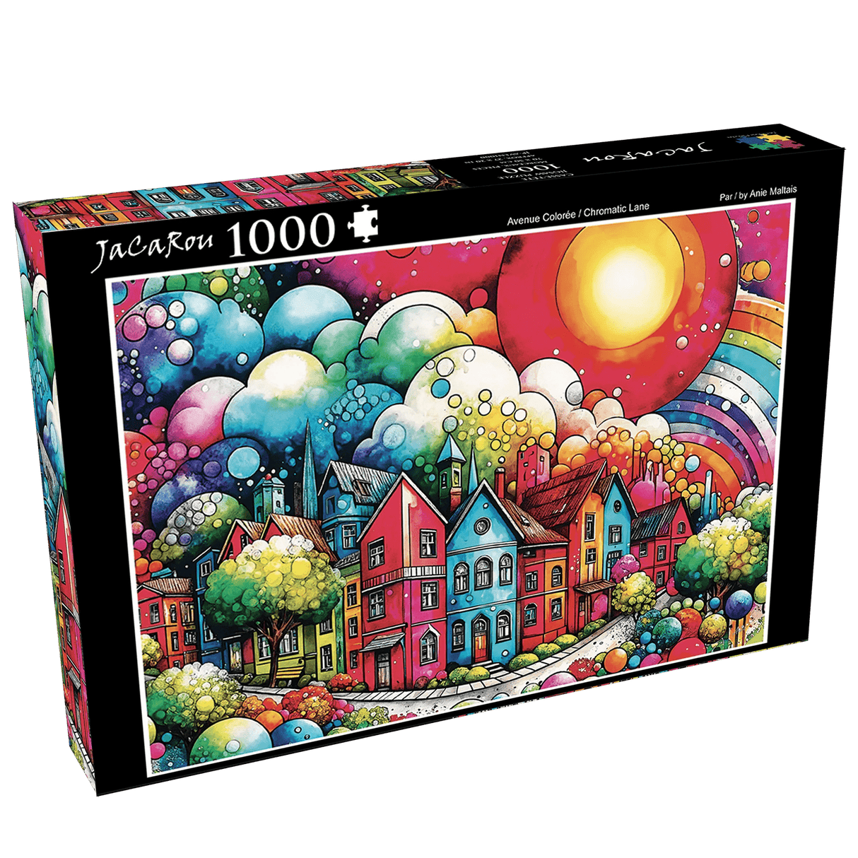 Chromatic Lane 1000 Piece Jigsaw Puzzle by JaCaRou Puzzles - JaCaRou Puzzles Inc. - Jigsaw Puzzles - The Puzzle Center - 