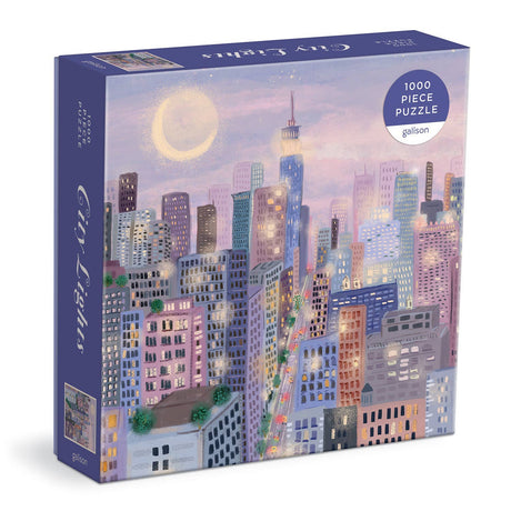 City Lights 1000 Piece Jigsaw Puzzle by Galison Puzzles - Galison - Jigsaw Puzzles - The Puzzle Center