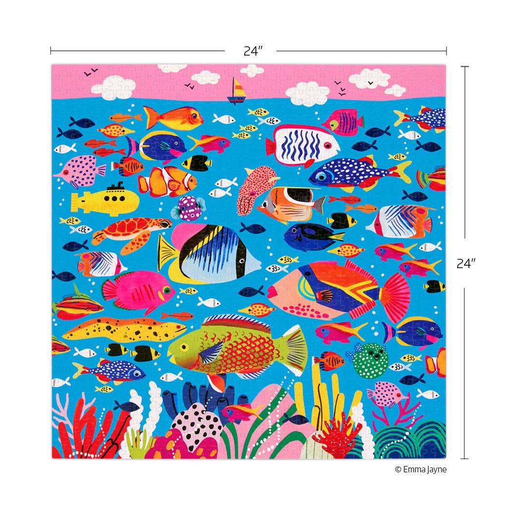 Colorful Ocean 1000 Piece Jigsaw Puzzle by WerkShoppe Puzzles - WerkShoppe - Jigsaw Puzzles - The Puzzle Center