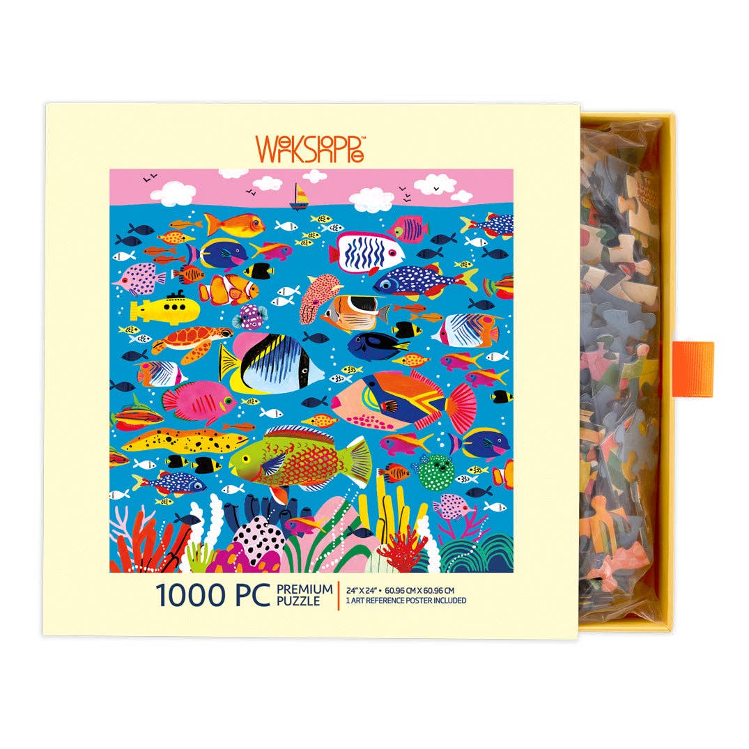 Colorful Ocean 1000 Piece Jigsaw Puzzle by WerkShoppe Puzzles - WerkShoppe - Jigsaw Puzzles - The Puzzle Center