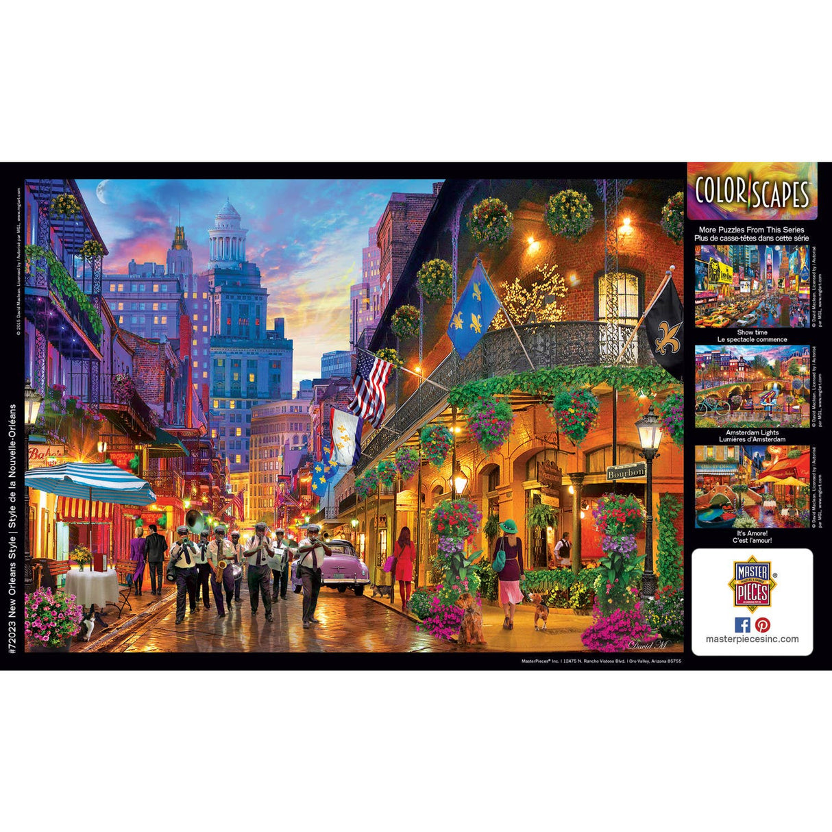 Colorscapes - New Orleans Style 1000 Piece Puzzle by Masterpieces Puzzles - Masterpieces Puzzles - Jigsaw Puzzles - The Puzzle Center