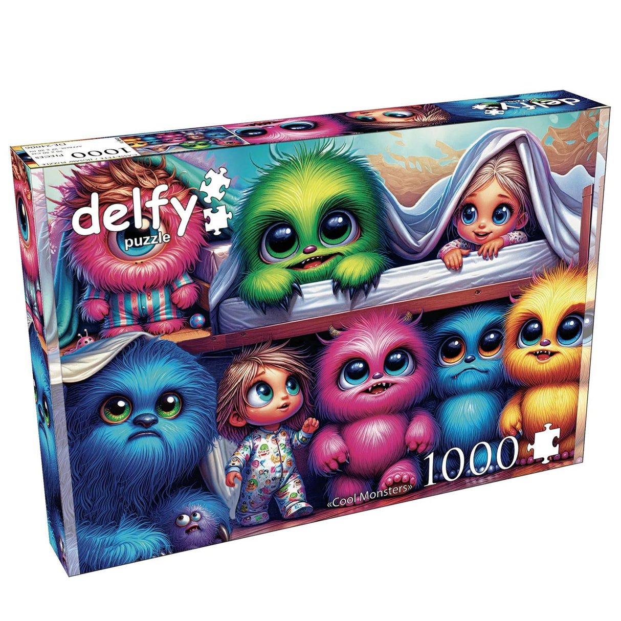 Cool Monsters 1000 Piece Jigsaw Puzzle by Delfy - Delfy - Jigsaw Puzzles - The Puzzle Center - 