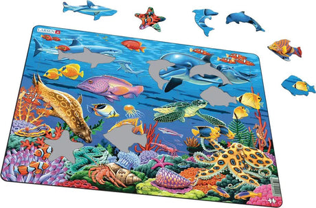 Coral Reef 35 Piece Children's Educational Jigsaw Puzzle by Larsen Puzzles - Larsen - Jigsaw Puzzles - The Puzzle Center - 