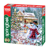 Cottage in the Snow 1000 Piece Jigsaw Puzzle by Springbok Puzzles - Springbok Puzzles - Jigsaw Puzzles - The Puzzle Center - 