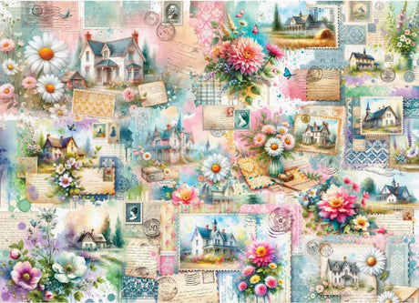 Country Bliss Letters 1000 Piece Jigsaw Puzzle by Delfy Puzzles - Delfy - Jigsaw Puzzles - The Puzzle Center