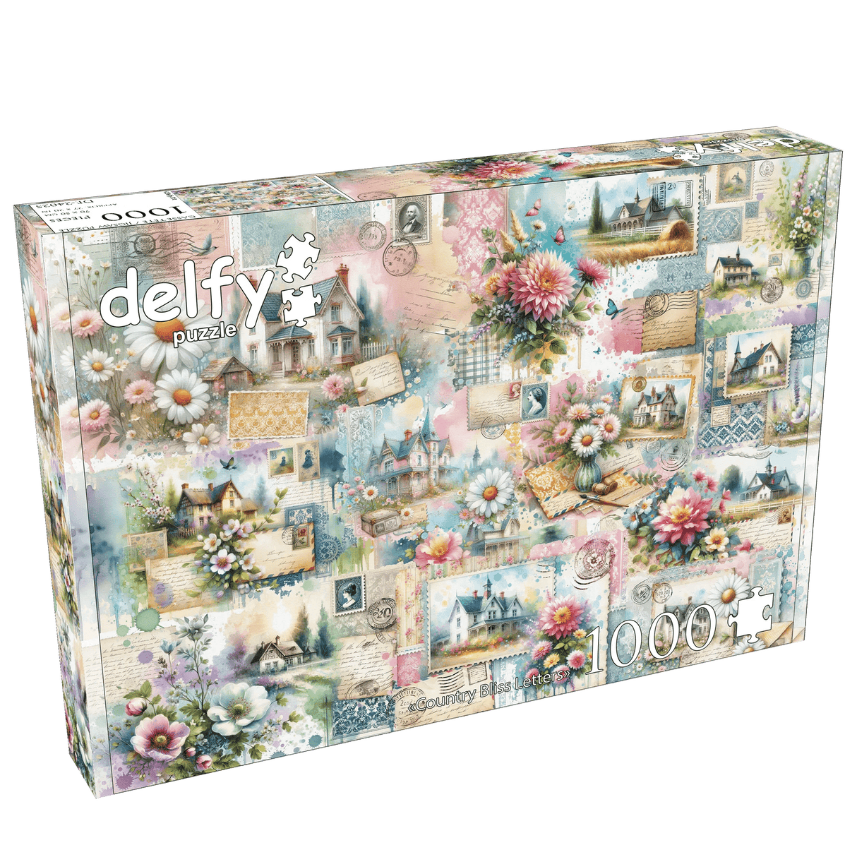 Country Bliss Letters 1000 Piece Jigsaw Puzzle by Delfy Puzzles - Delfy - Jigsaw Puzzles - The Puzzle Center