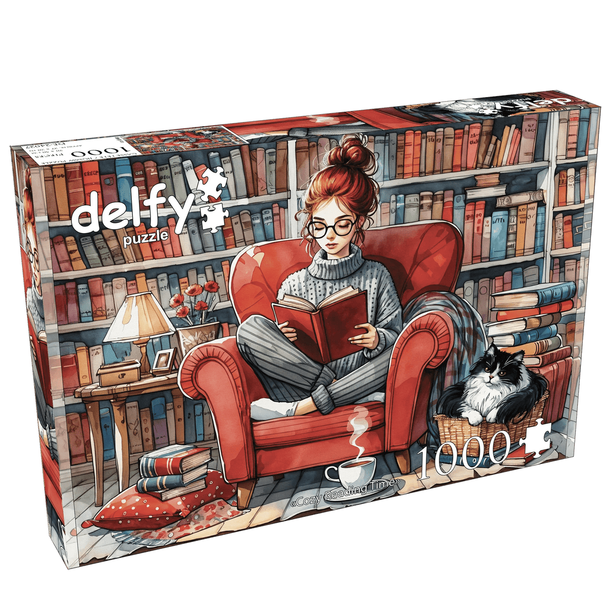 Cozy Reading Time 1000 Piece Jigsaw Puzzle by Delfy Puzzles - Delfy - Jigsaw Puzzles - The Puzzle Center