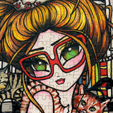 Crazy Cat Lady 1000 Piece Jigsaw Puzzle by JaCaRou Puzzles - JaCaRou Puzzles Inc. - Jigsaw Puzzles - The Puzzle Center - 