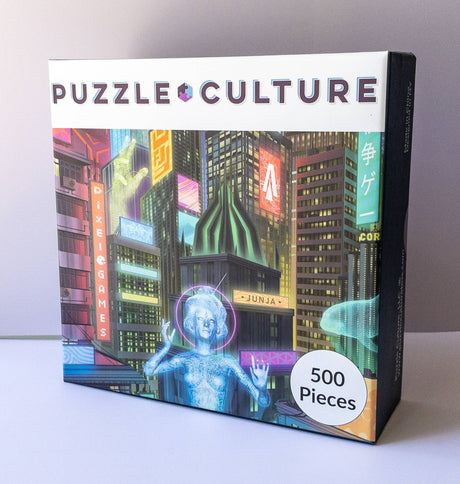 Cyber City Puzzle by Puzzle Culture - 500 Piece Jigsaw Puzzle - Puzzle Culture - Jigsaw Puzzles - The Puzzle Center - 