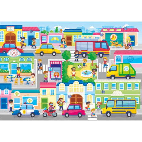 Supercolor Series In The City Kids 104 Piece Jigsaw Puzzle by Clementoni