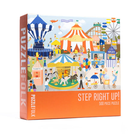 Step Right Up 500 Piece Circus Puzzle by Puzzlefolk