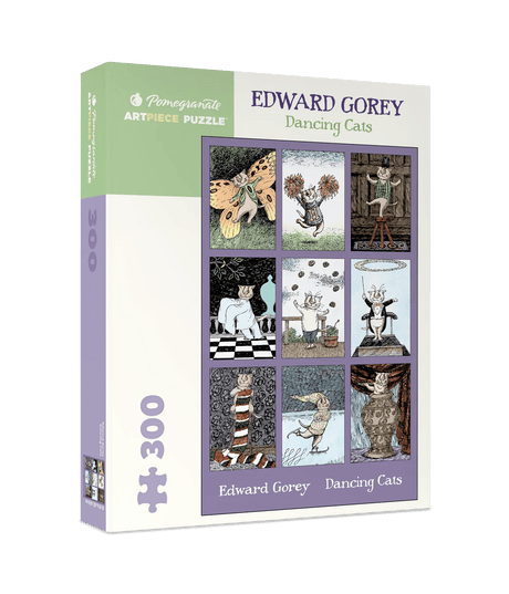 Dancing Cats 300 - Piece Jigsaw Puzzle - Edward Gorey by Pomegranate - Pomegranate - Jigsaw Puzzles - The Puzzle Center - 