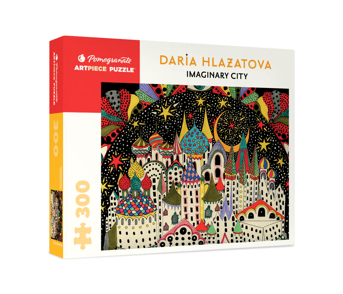 Daria Hlazatova: Imaginary City 300 - Piece Jigsaw Puzzle by Pomegranate - Pomegranate - Jigsaw Puzzles - The Puzzle Center - 