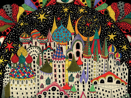 Daria Hlazatova: Imaginary City 300 - Piece Jigsaw Puzzle by Pomegranate - Pomegranate - Jigsaw Puzzles - The Puzzle Center - 