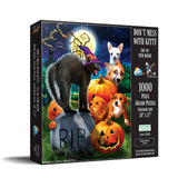 Don't Mess with Kitty 1000 Piece Jigsaw Puzzle by SunsOut Puzzles - Purr - fect Halloween Fun - SunsOut - Jigsaw Puzzles - The Puzzle Center - 