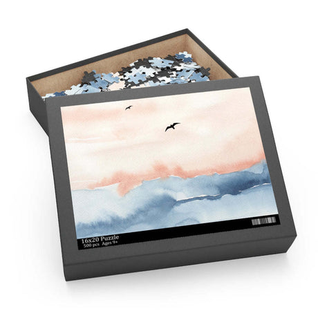 Jigsaw Puzzle 500 Piece - Beach and Birds by Onetify