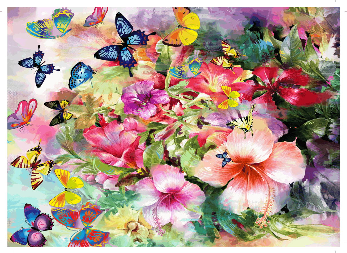 Flora and Fauna Puzzles - 1000 Piece Watercolor Jigsaw Puzzle by Brain Tree Games
