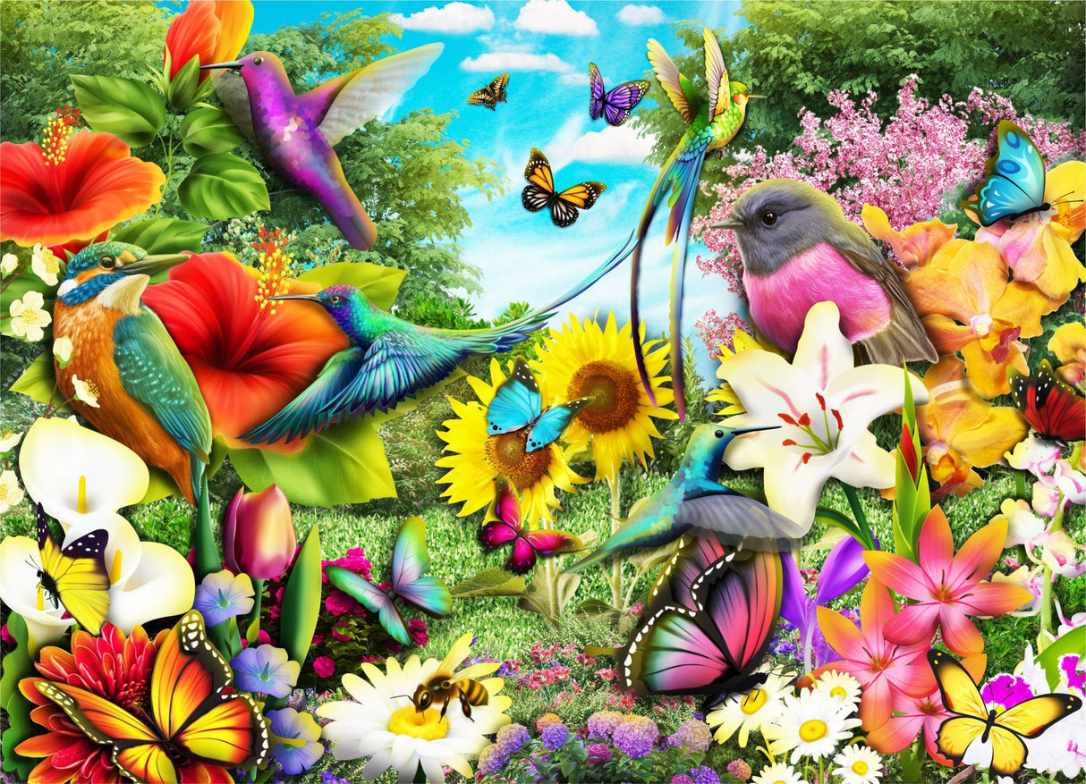 Flower Garden Jigsaw Puzzles 1000 Piece by Brain Tree