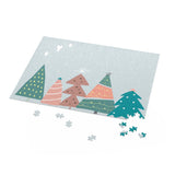 Jigsaw Puzzle 500 Piece - Christmas Trees in The Snow by Onetify