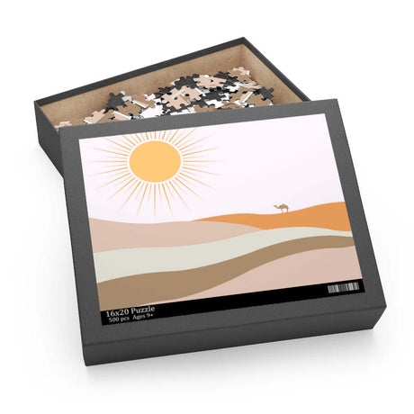 Jigsaw Puzzle 500 Piece - Desert Sun Art by Onetify