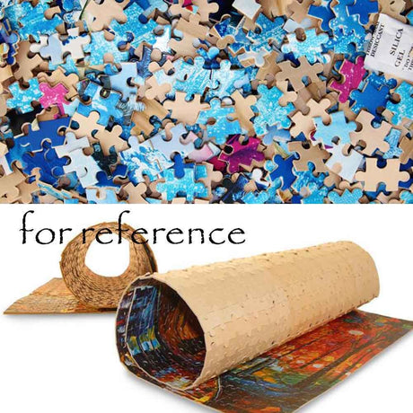 500 Piece Jigsaw Puzzle Wooden Art - Colorful Flowers