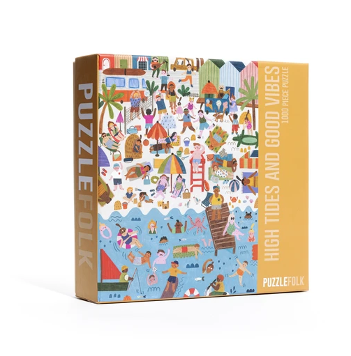 High Tides and Good Vibes 1000 Piece Beach Puzzle by Puzzlefolk