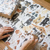 Furry Friends - 1,000 Piece Dog & Cat Jigsaw Puzzle by 1Canoe2