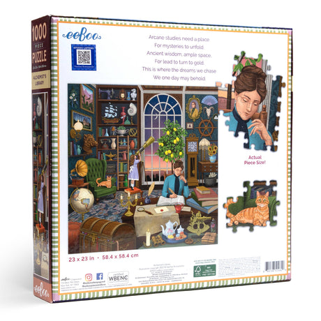 Alchemist's Library 1000 Piece Square Puzzle by eeBoo