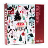 The North Pole 500 Piece Puzzle by Puzzlefolk | Magical Christmas Jigsaw Puzzle