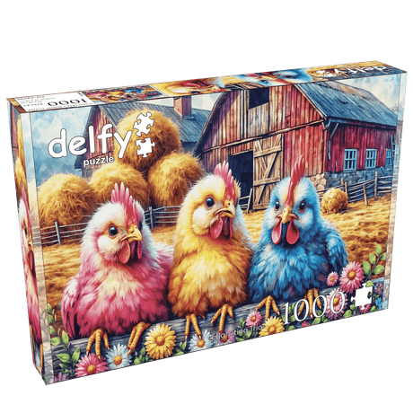 Egg - citing Trio – 1000 - Piece Jigsaw Puzzle by Delfy Puzzles - Delfy - Jigsaw Puzzles - The Puzzle Center