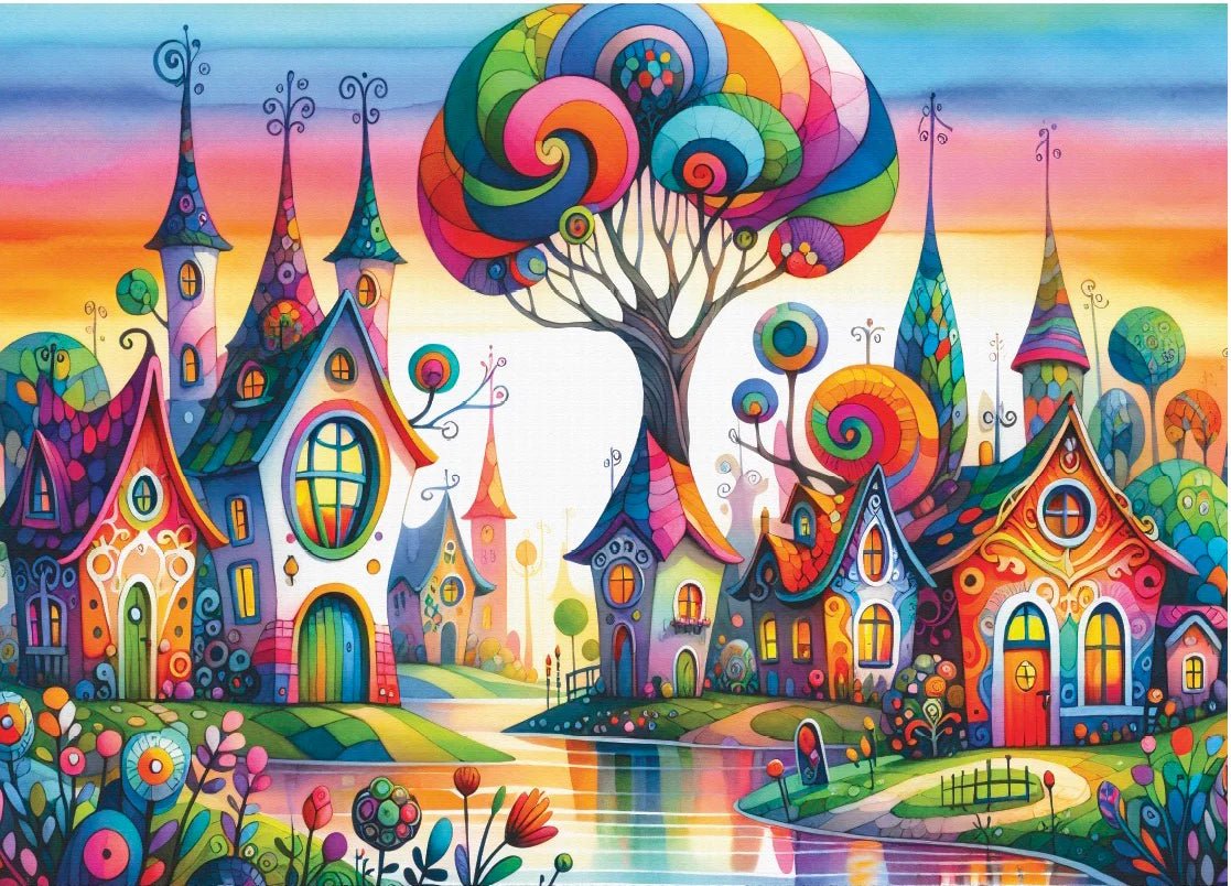 Fantasia Street 1000 Piece Jigsaw Puzzle by Delfy Puzzles - Delfy - Jigsaw Puzzles - The Puzzle Center