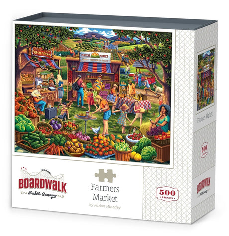 Farmers Market 500 Piece Puzzle by Boardwalk - Boardwalk - Jigsaw Puzzles - The Puzzle Center - 