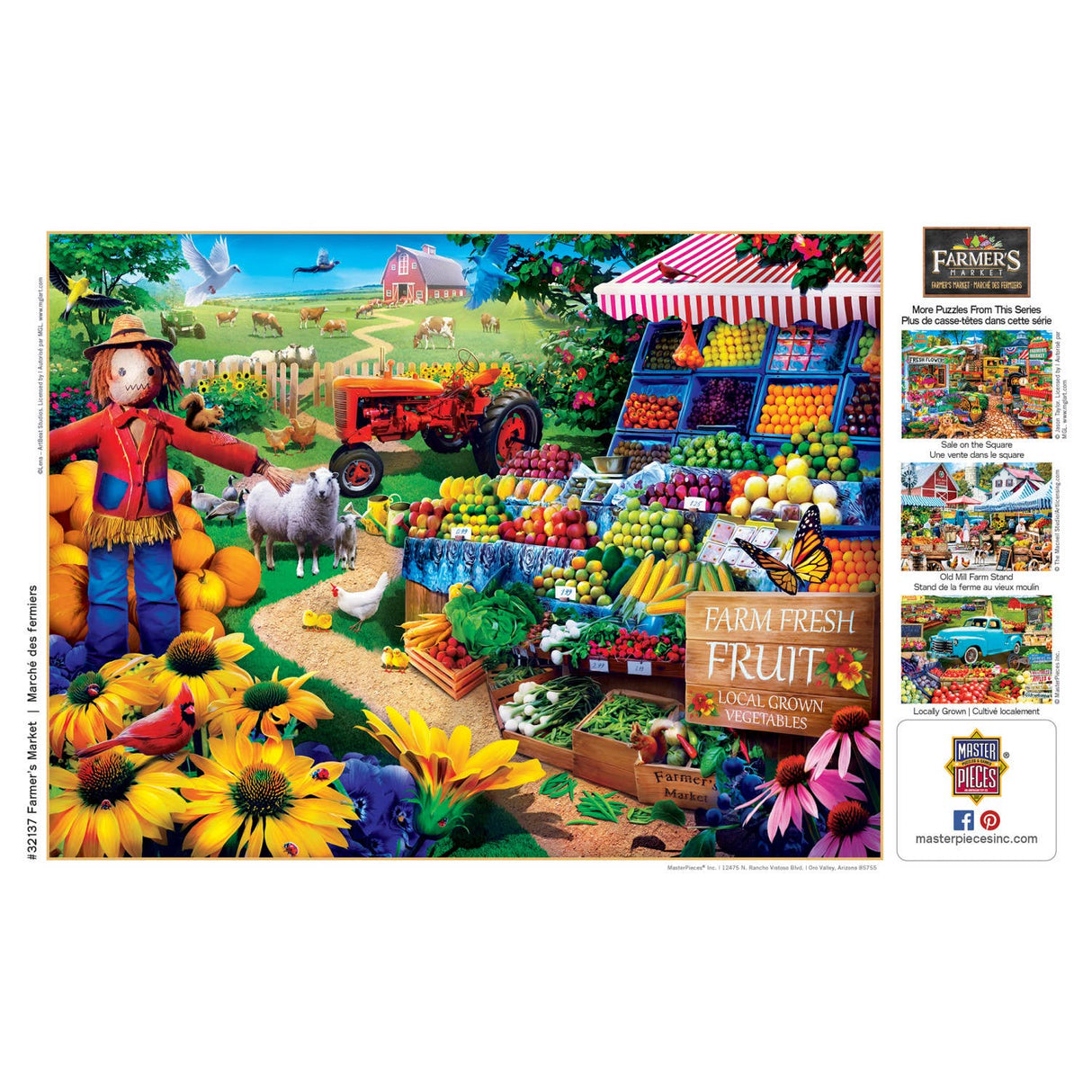 Farmer's Market - Fresh Farm Fruit 750 Piece Puzzle by MasterPieces - Masterpieces Puzzles - Jigsaw Puzzles - The Puzzle Center - 