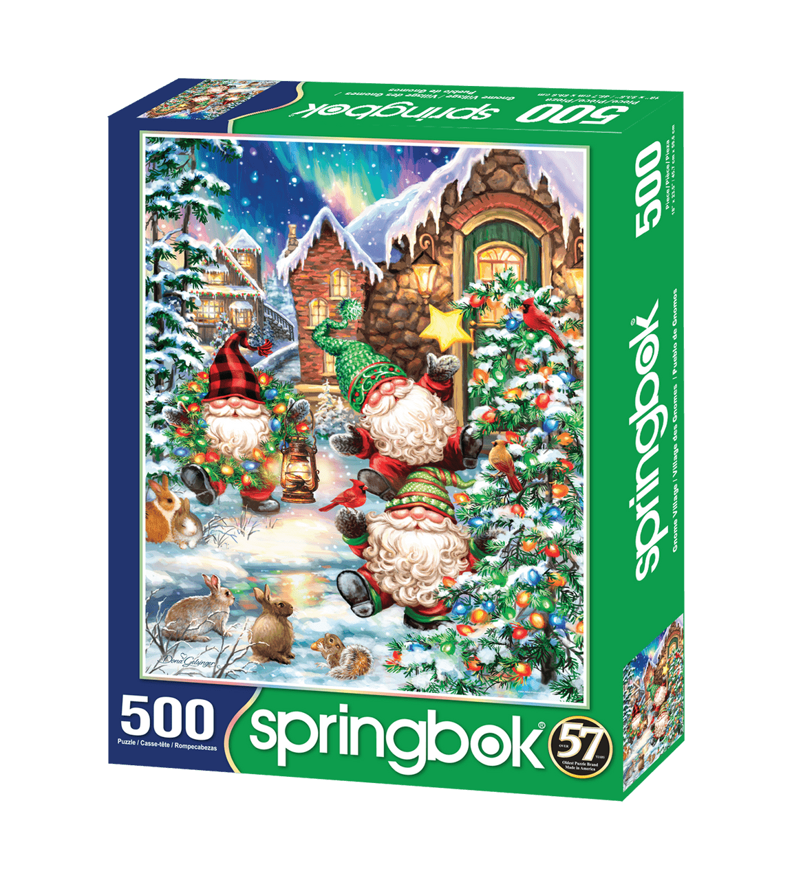 Gnome Village 500 Piece Jigsaw Puzzle by Springbok Puzzles - Springbok Puzzles - Jigsaw Puzzles - The Puzzle Center - 