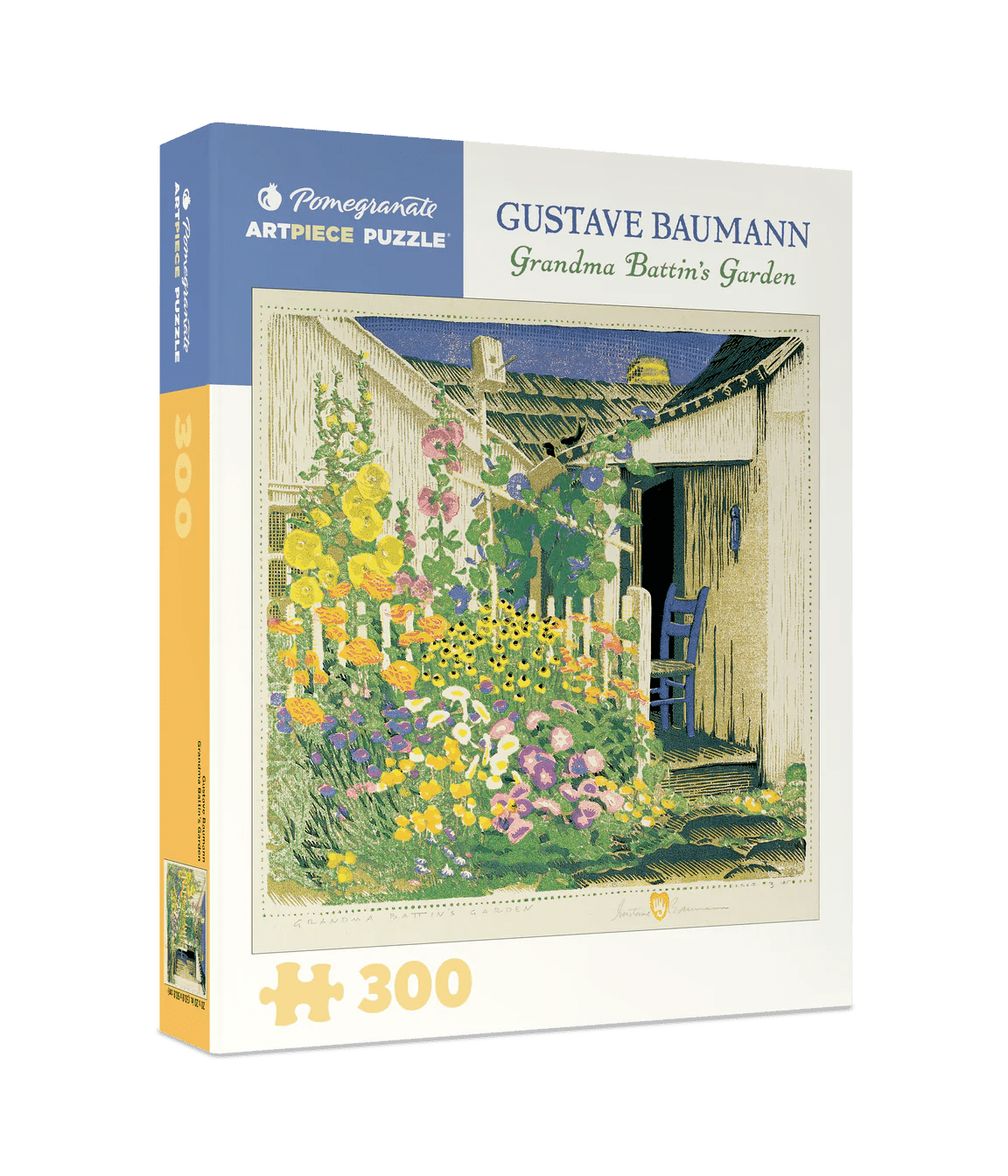 Grandma Battin's Garden 300 - Piece Jigsaw Puzzle by Pomegranate - Gustave Baumann Art - Pomegranate - Jigsaw Puzzles - The Puzzle Center - 