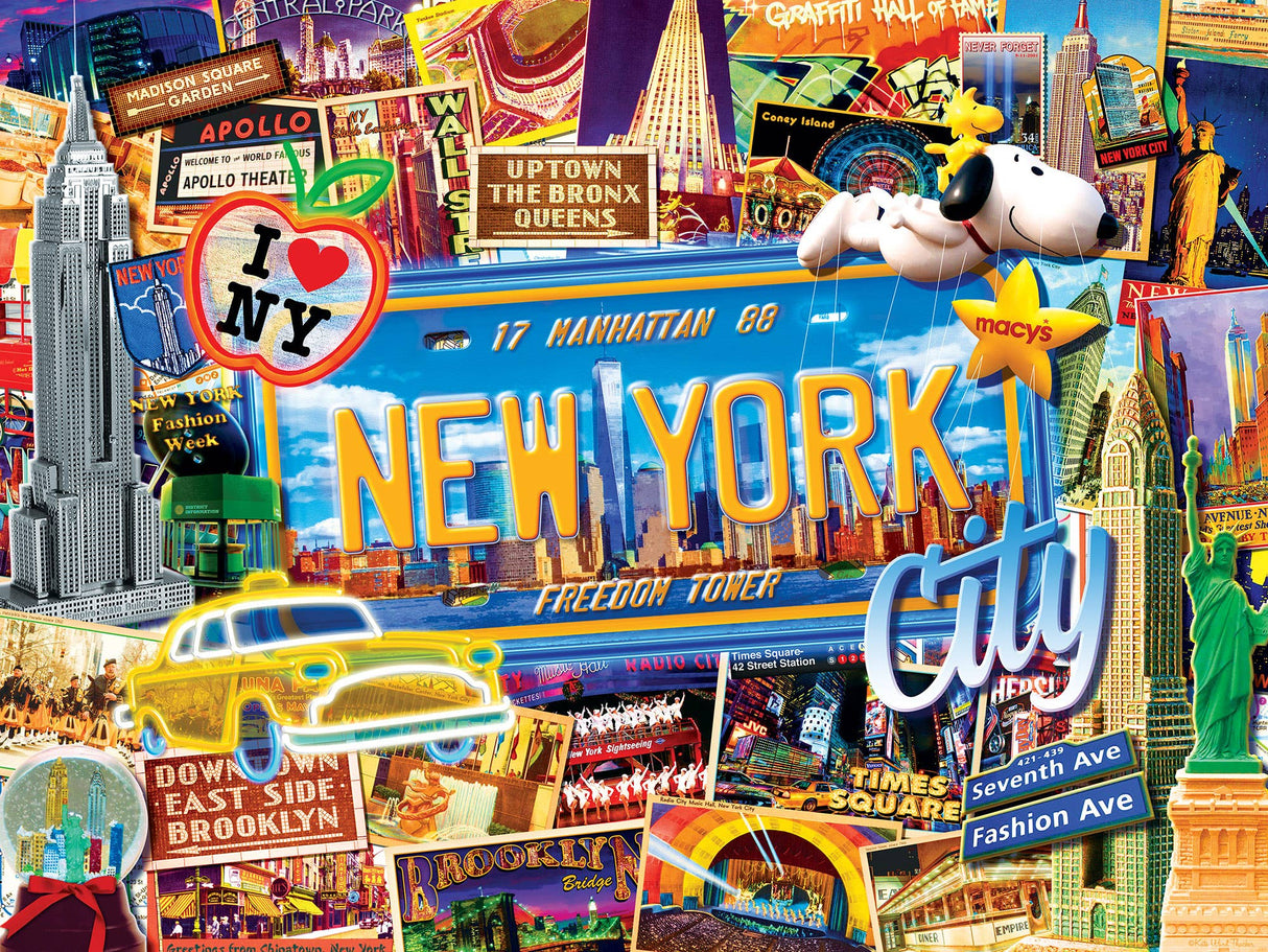 Greetings From New York - 550 Piece Jigsaw Puzzle by Masterpieces Puzzles - Masterpieces Puzzles - Jigsaw Puzzles - The Puzzle Center