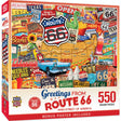 Greetings From Route 66 - 550 Piece Puzzle by MasterPieces - Masterpieces Puzzles - Jigsaw Puzzles - The Puzzle Center - 