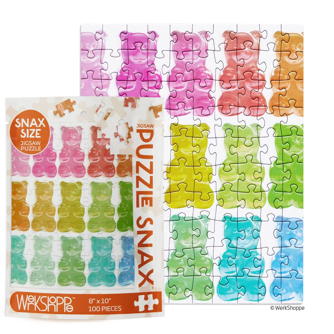 Gummy Bears 100 Piece Puzzle Snax by WerkShoppe Puzzles - WerkShoppe - Jigsaw Puzzles - The Puzzle Center