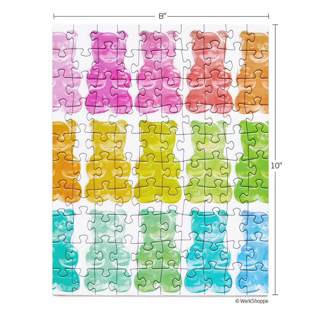 Gummy Bears 100 Piece Puzzle Snax by WerkShoppe Puzzles - WerkShoppe - Jigsaw Puzzles - The Puzzle Center