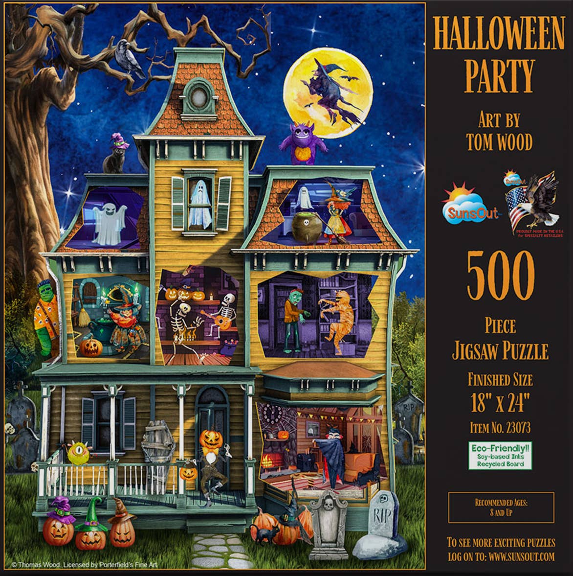 Halloween Party 500 Piece Puzzle by SunsOut Puzzles - Spooktacular Holiday Fun - SunsOut - Jigsaw Puzzles - The Puzzle Center - 