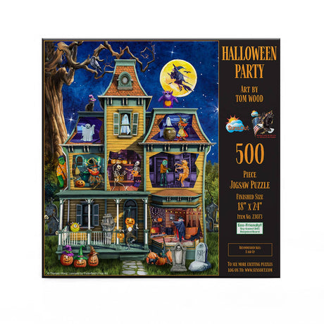 Halloween Party 500 Piece Puzzle by SunsOut Puzzles - Spooktacular Holiday Fun - SunsOut - Jigsaw Puzzles - The Puzzle Center - 