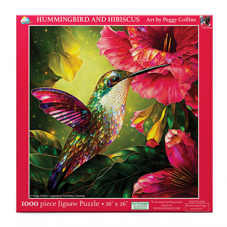 Hummingbird and Hibiscus 1000 Piece Puzzle by SunsOut Puzzles - SunsOut - Jigsaw Puzzles - The Puzzle Center - 