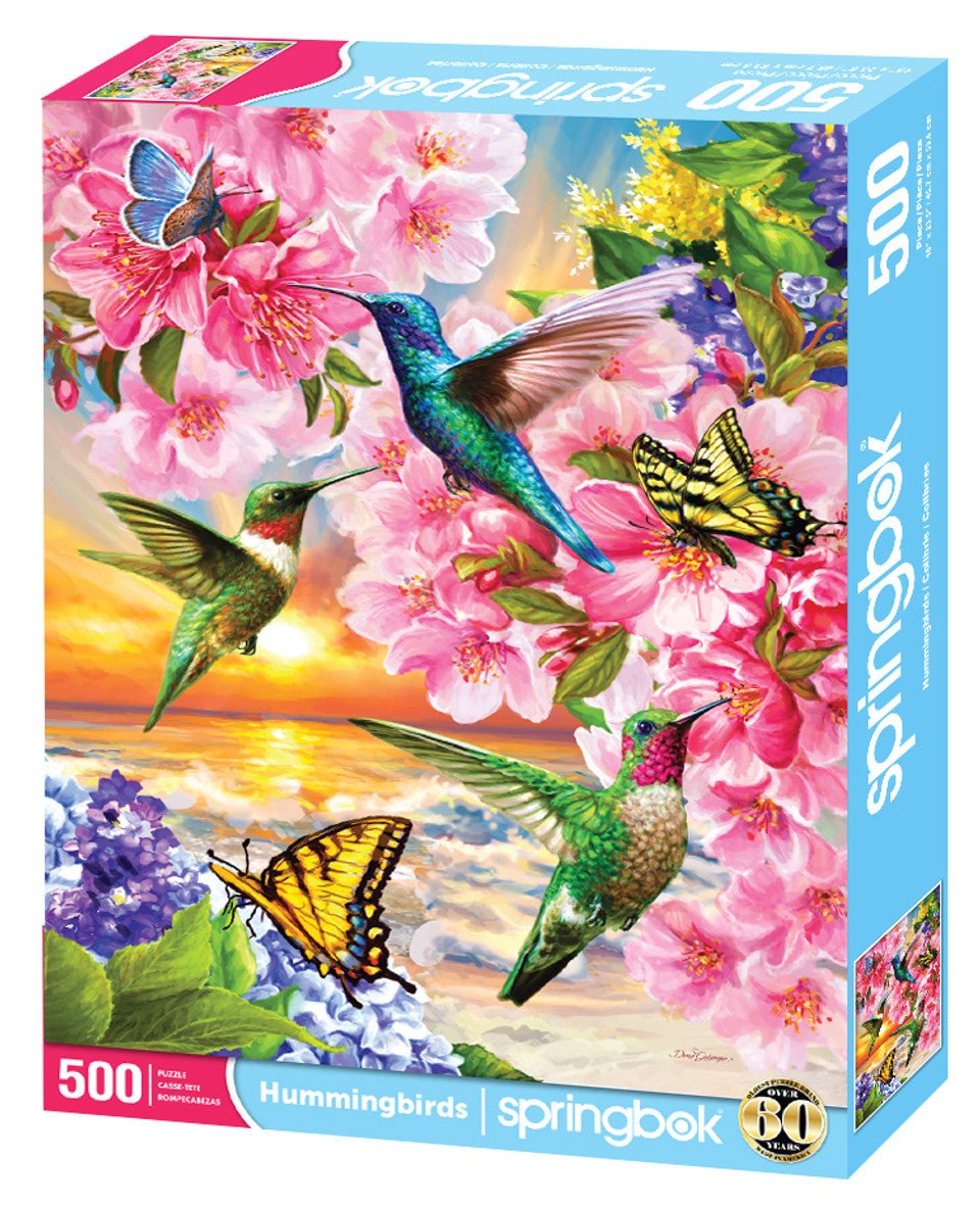 Hummingbirds 500 Piece Jigsaw Puzzle by Springbok Puzzles - Springbok Puzzles - Jigsaw Puzzles - The Puzzle Center - 